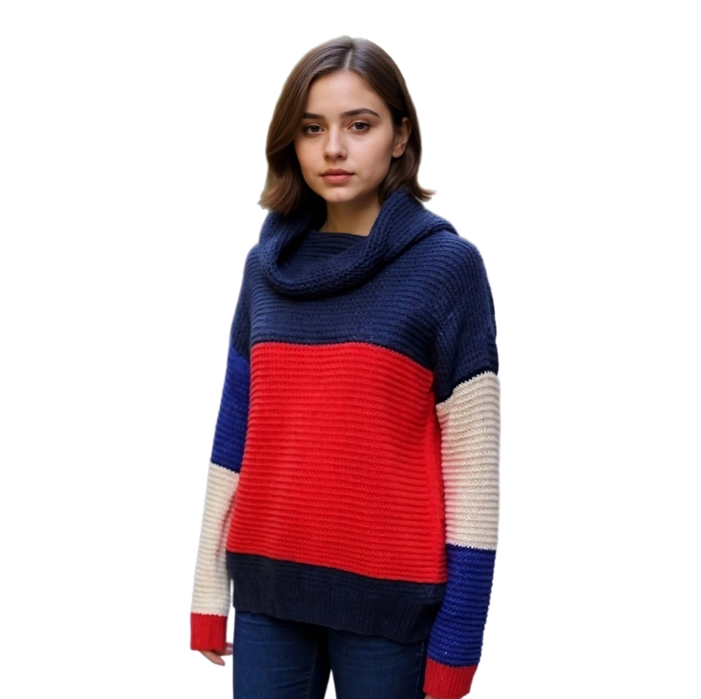 Brave Soul London Patchy Stripe Sweater - Picture 1 of 6